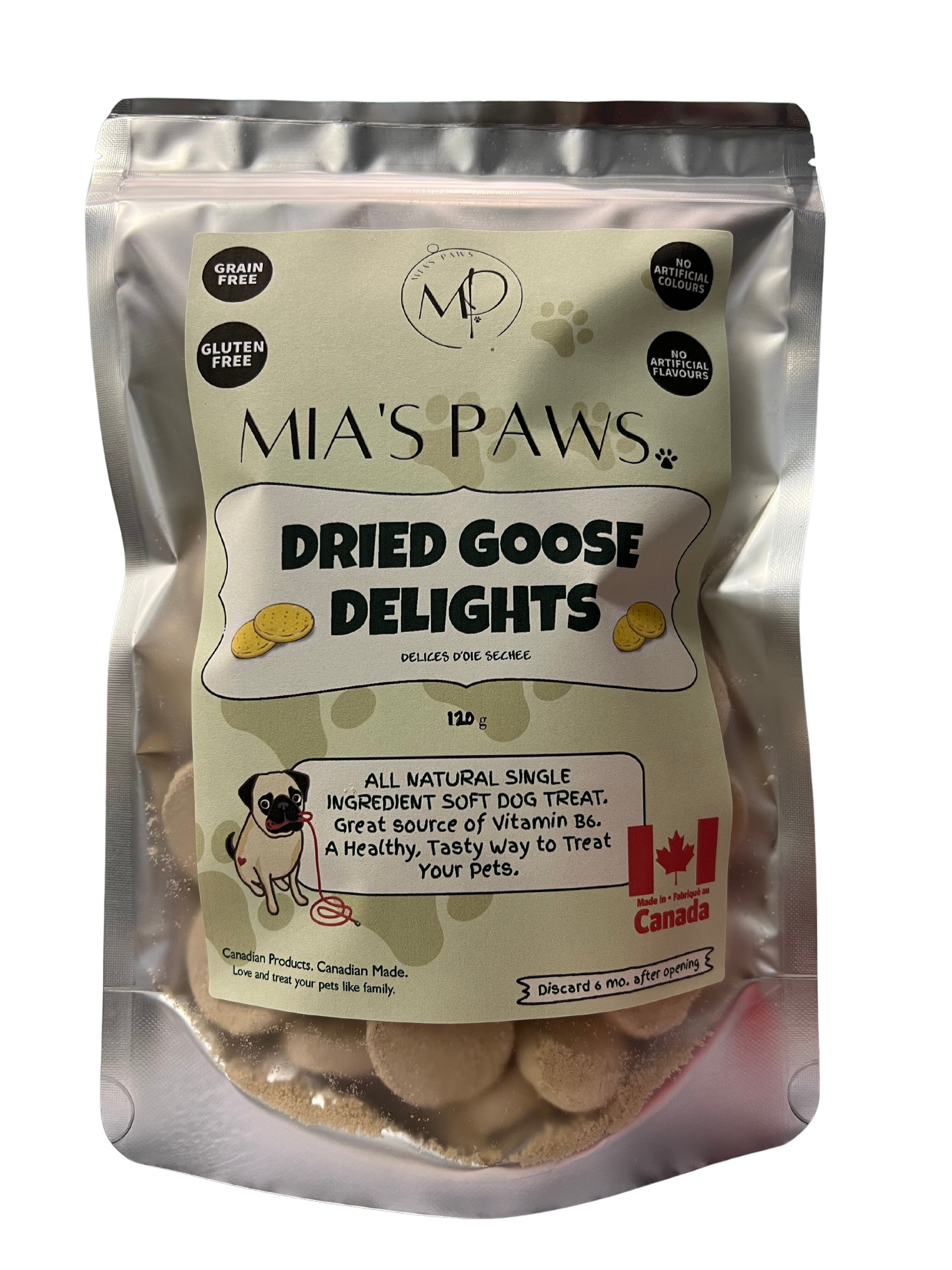 Dried Goose Delights - Mia's Paws