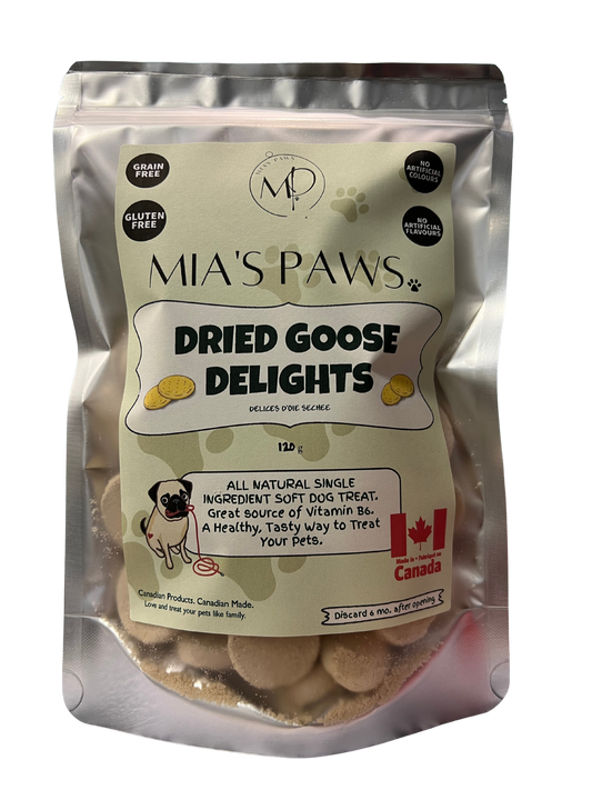 Dried Goose Delights - Mia's Paws