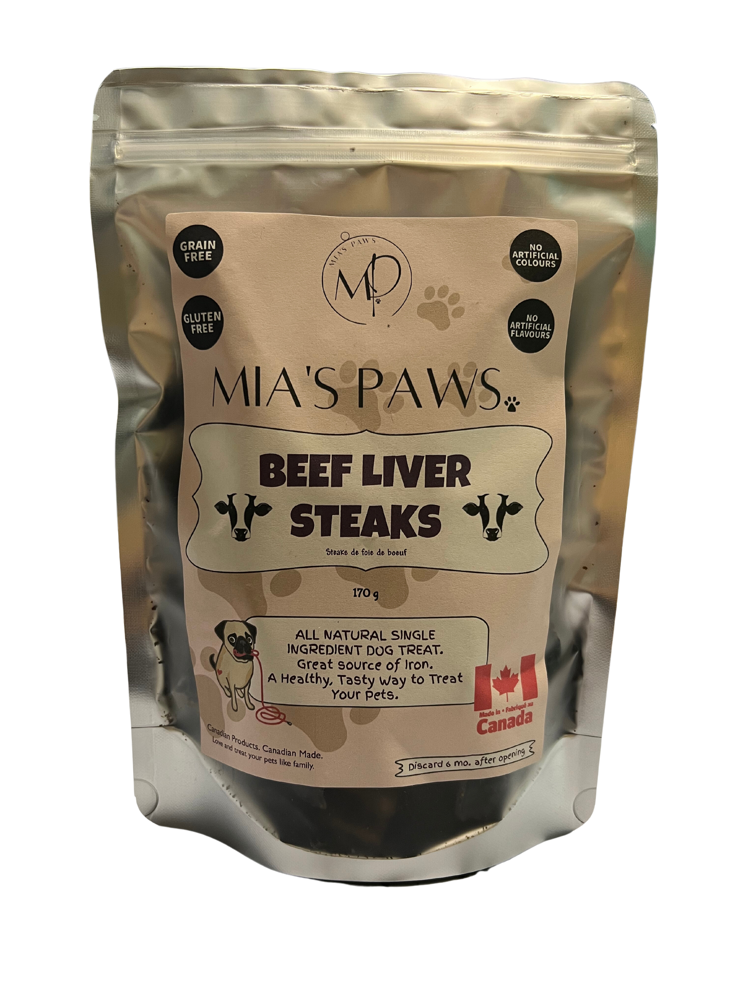 Baked Beef Liver Steaks - Mia's Paws