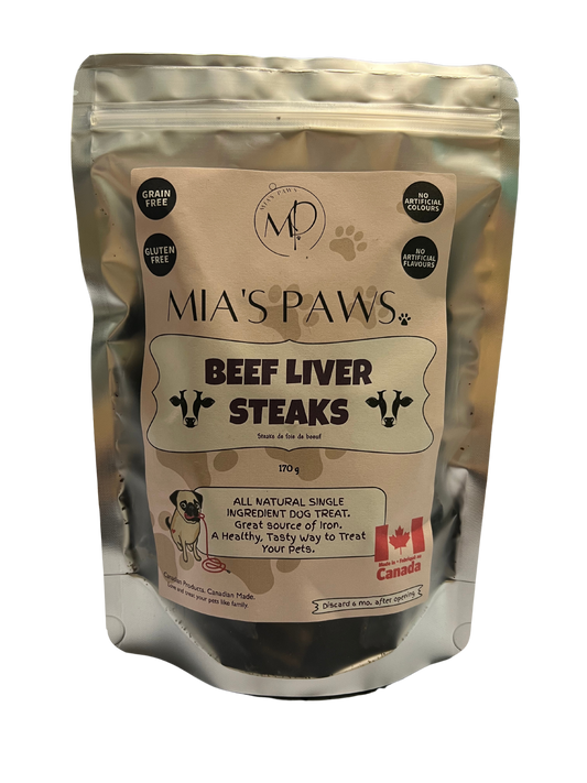 Baked Beef Liver Steaks - Mia's Paws