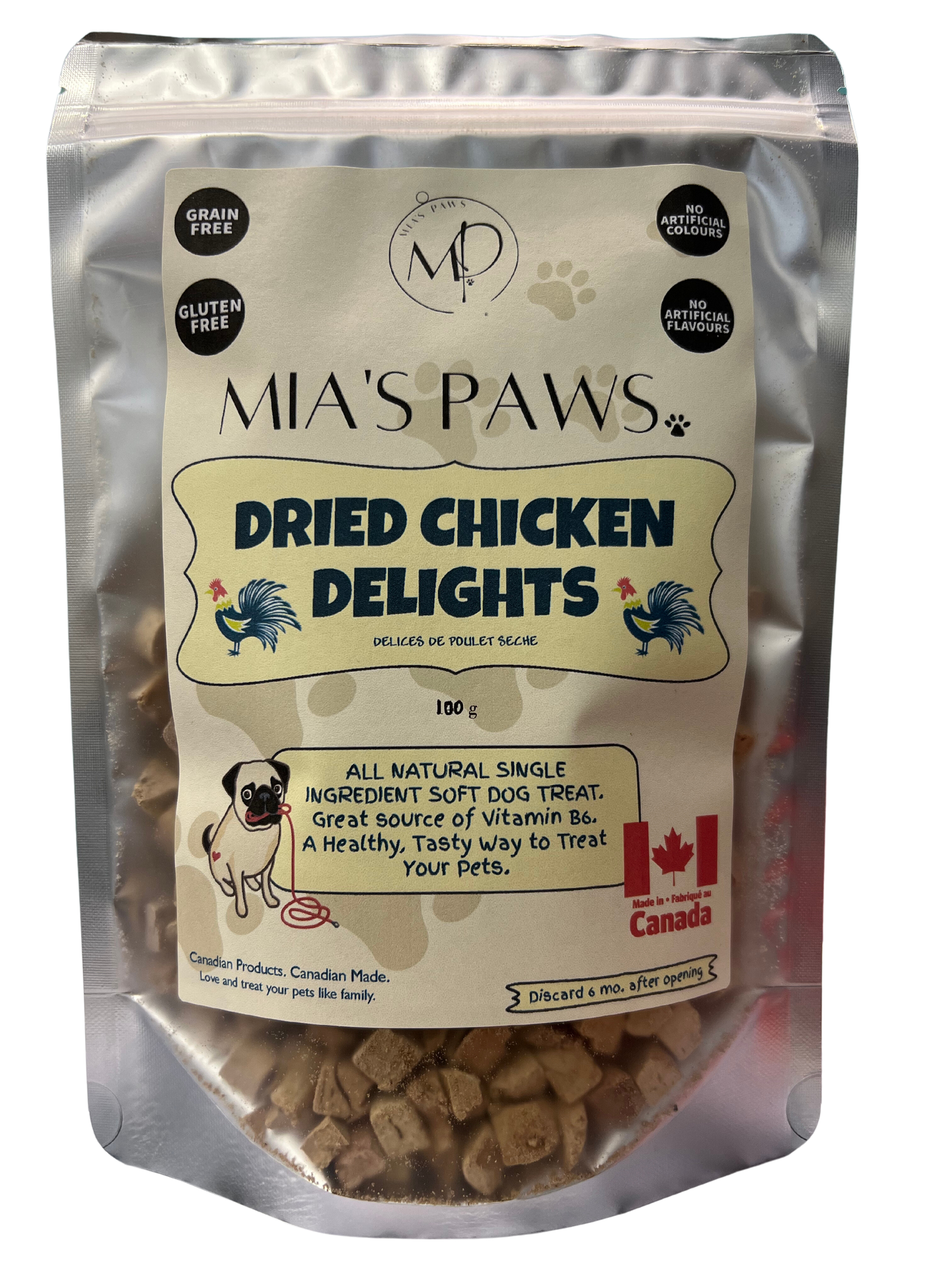 Dried Chicken Delights - Mia's Paws