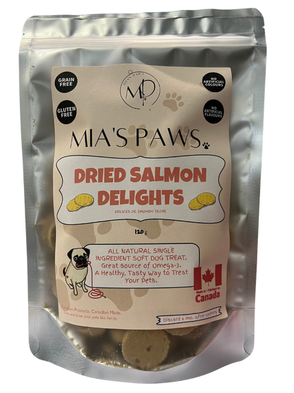 Dried Salmon Delights - Mia's Paws