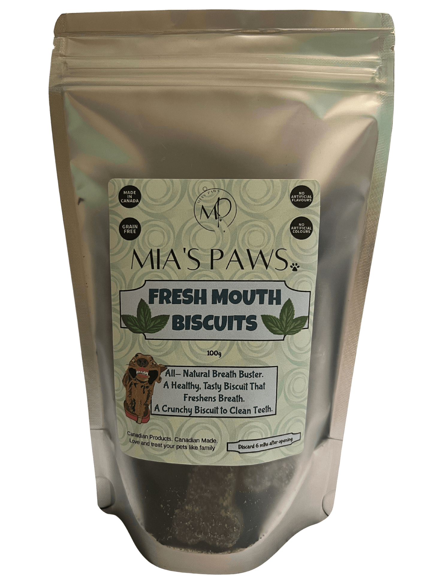 Fresh Mouth Biscuits - Mia's Paws