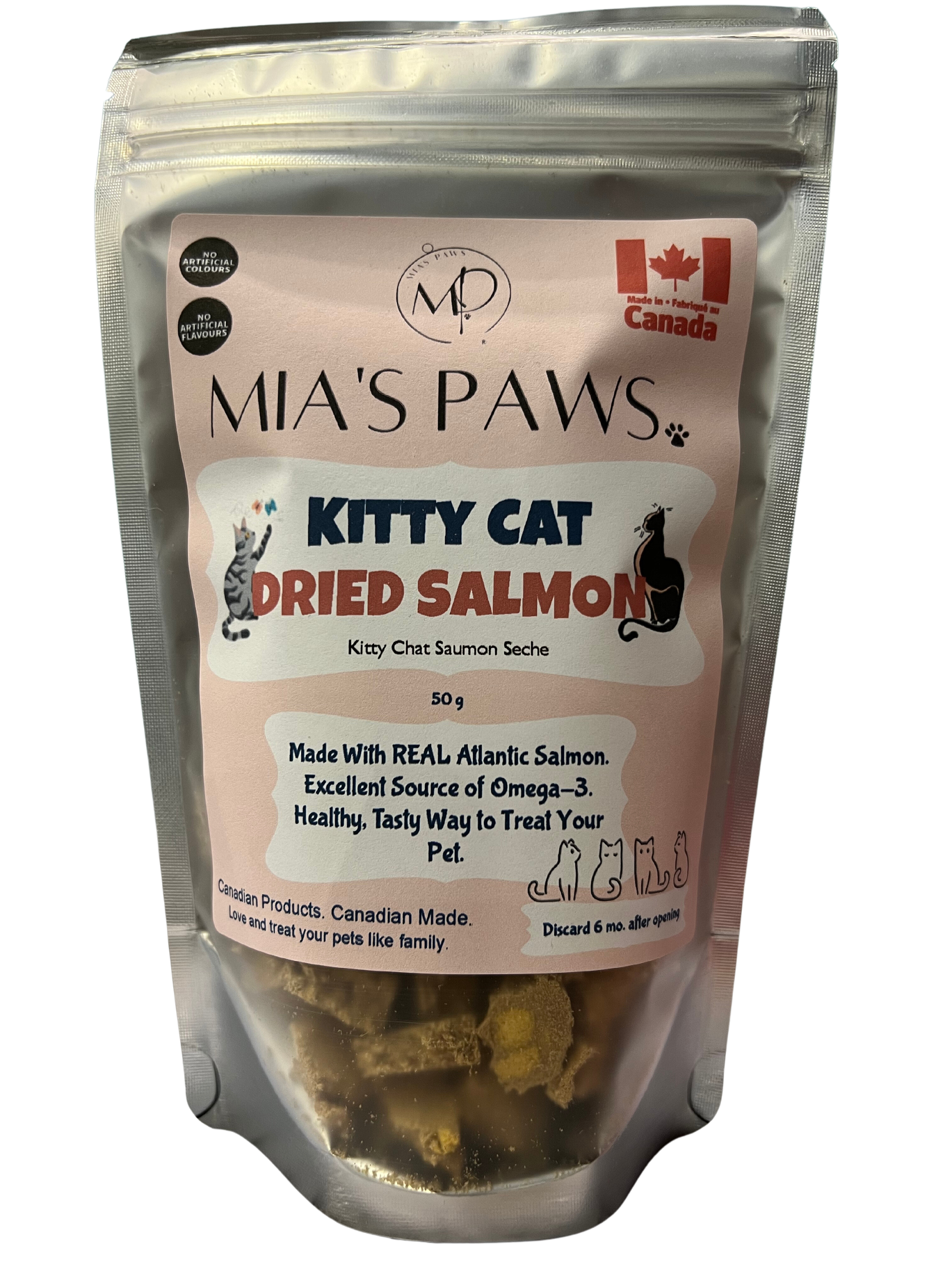Kitty Cat Dried Salmon - Mia's Paws