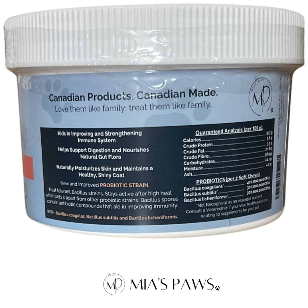 Mia's Paws Daily Probiotic Blend SOFT CHEWS - Mia's Paws