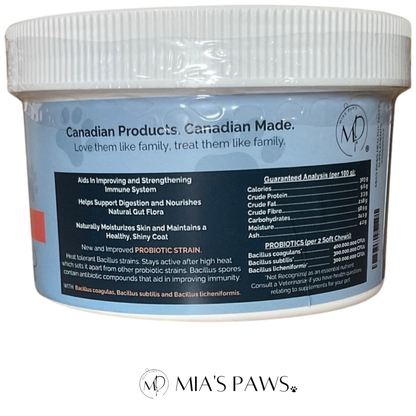 Mia's Paws Daily Probiotic Blend SOFT CHEWS - Mia's Paws