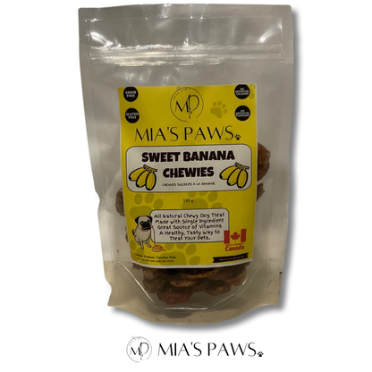 Sweet Banana Chewies - Mia's Paws