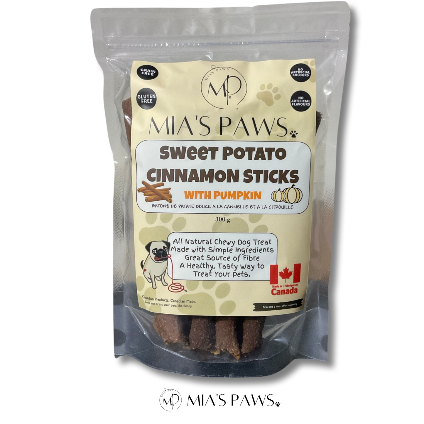 Sweet Potato Sticks - Mia's Paws