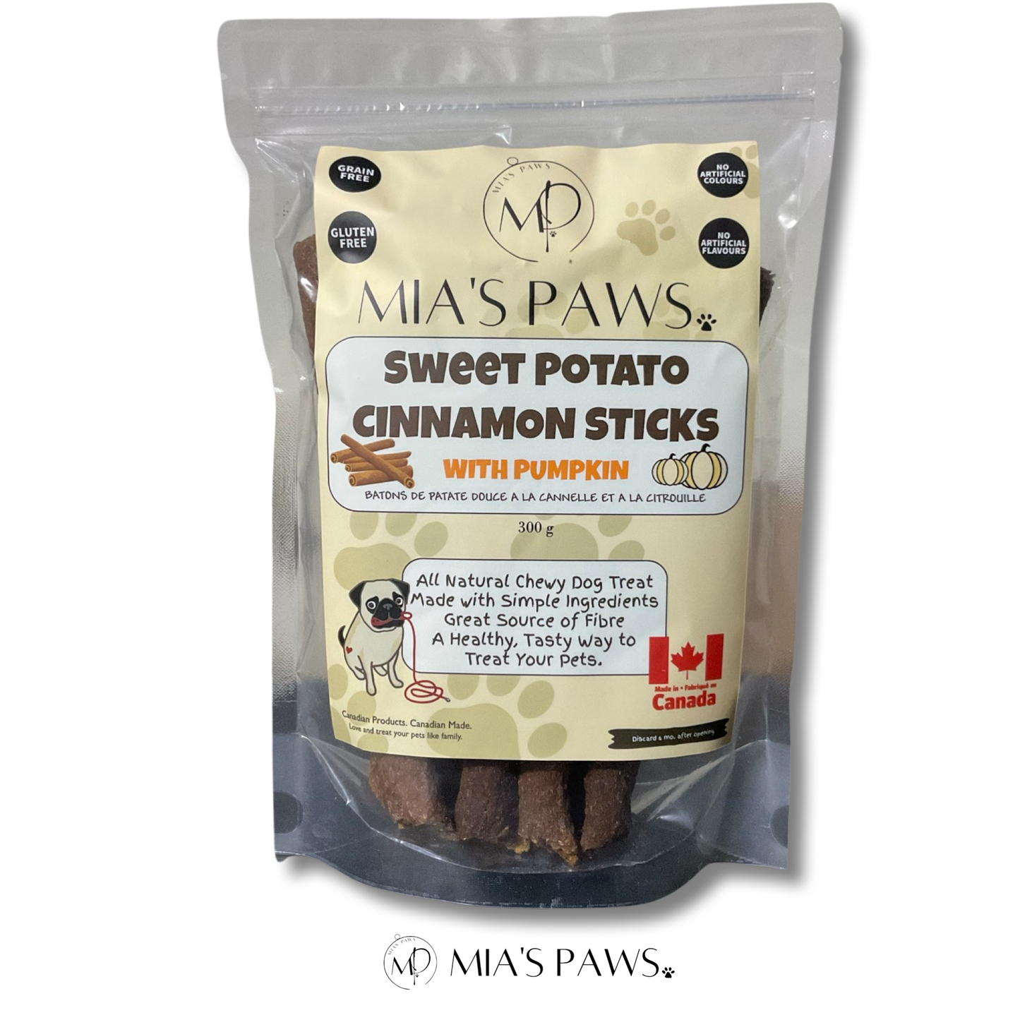 Sweet Potato Sticks - Mia's Paws