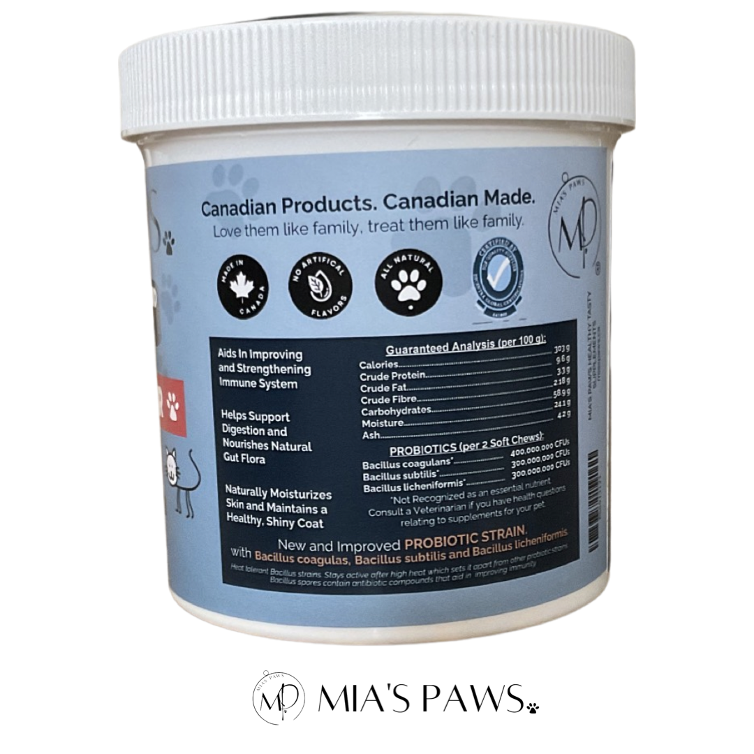 Mia's Paws Daily Probiotic Blend SOFT CHEWS - Mia's Paws