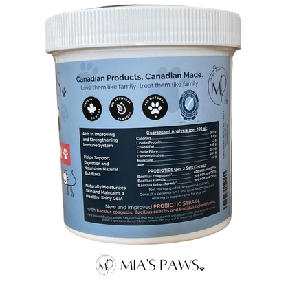 Mia's Paws Daily Probiotic Blend SOFT CHEWS - Mia's Paws