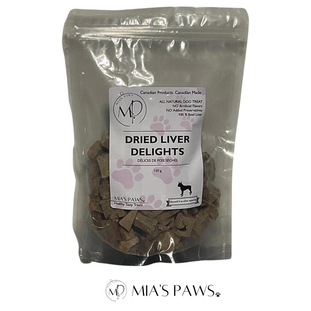 Dried Liver Delights - Mia's Paws