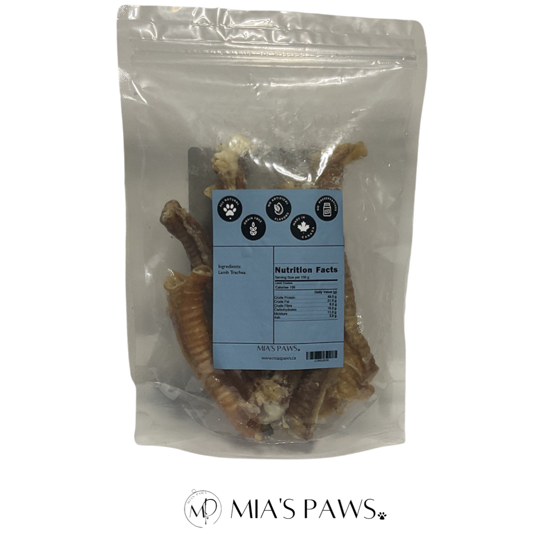 Lamb Trachea Treat - Mia's Paws