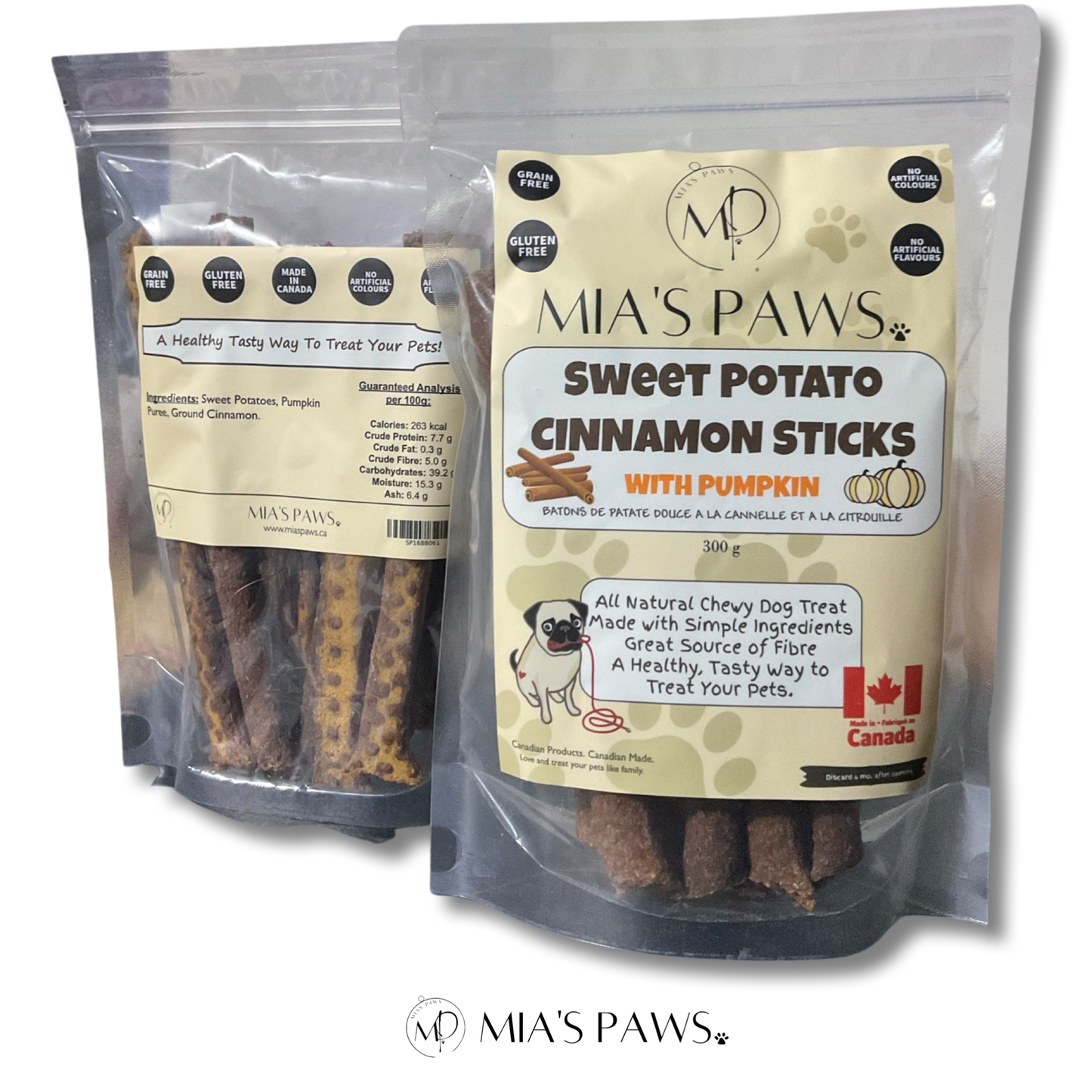 Sweet Potato Sticks - Mia's Paws